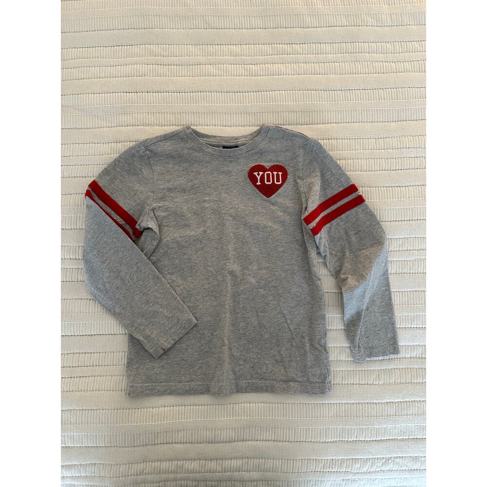 Janie and Jack 8 Long-Sleeved Heart Tee